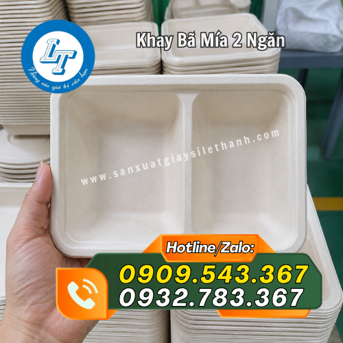khay bã mía 2 ngăn giá sỉ rẻ tại xưởng khay bã mía 2 ngăn giá sỉ rẻ tại xưởng