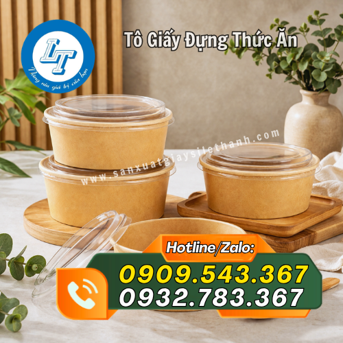 kích thước tô giấy đựng thức ăn đa dạng kích thước tô giấy đựng thức ăn đa dạng