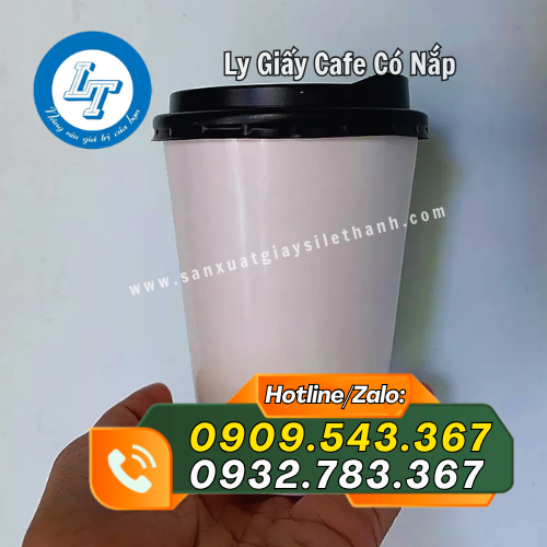 ly giấy cafe có nắp đậy kín khít ly giấy cafe có nắp đậy kín khít