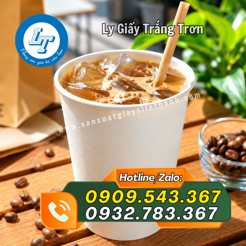 ly giấy trắng trơn mẫu đơn giản đẹp mắt ly giấy trắng trơn mẫu đơn giản đẹp mắt