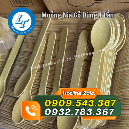 muỗng gỗ dùng 1 lần tiện lợi muỗng gỗ dùng 1 lần tiện lợi