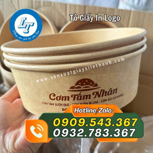 nhận sản xuất tô giấy in logo theo yêu cầu nhận sản xuất tô giấy in logo theo yêu cầu