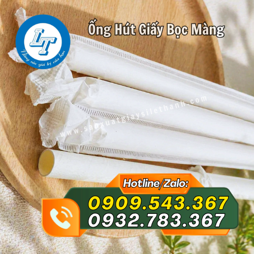 ống hút giấy bọc màng phi 12 ống hút giấy bọc màng phi 12