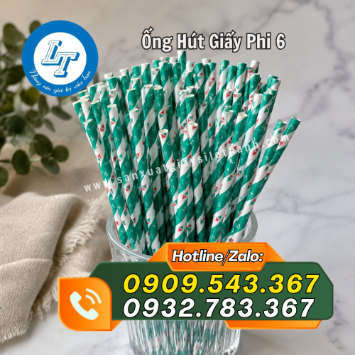 ống hút giấy phi 6 giá sỉ màu đẹp ống hút giấy phi 6 giá sỉ màu đẹp