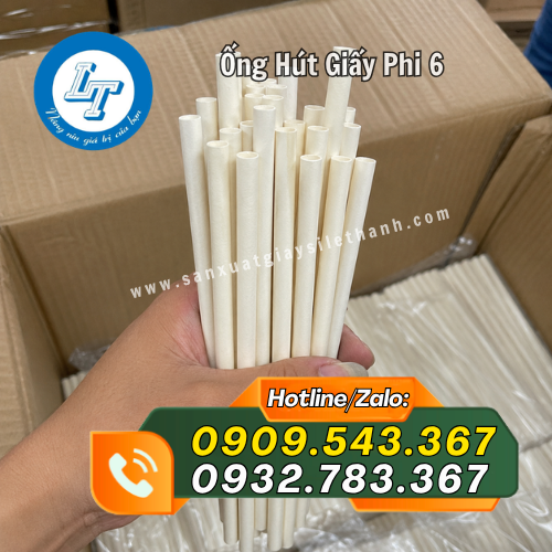ống hút giấy phi 6 thân thiện môi trường ống hút giấy phi 6 thân thiện môi trường