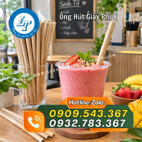 ống hút giấy phi 8 uống sinh tố ống hút giấy phi 8 uống sinh tố