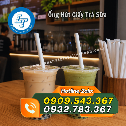 ống hút giấy trà sữa dùng 1 lần tiện dụng ống hút giấy trà sữa dùng 1 lần tiện dụng