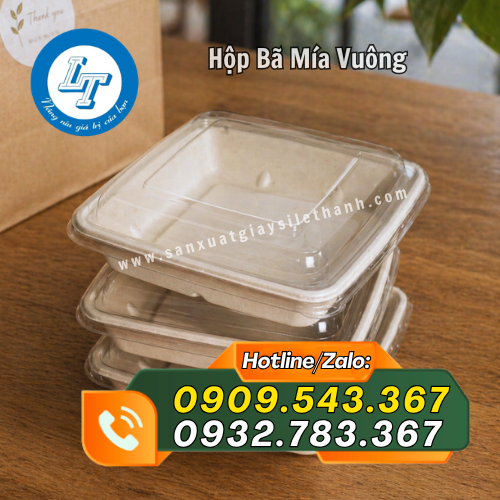 sỉ hộp bã mía vuông giá rẻ sỉ hộp bã mía vuông giá rẻ