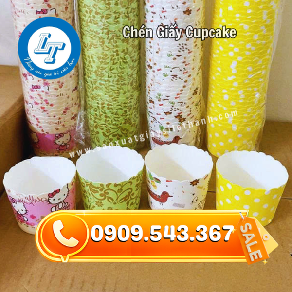 CHÉN GIẤY CUPCAKE