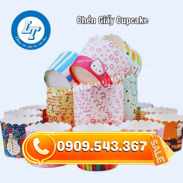 CHÉN GIẤY CUPCAKE