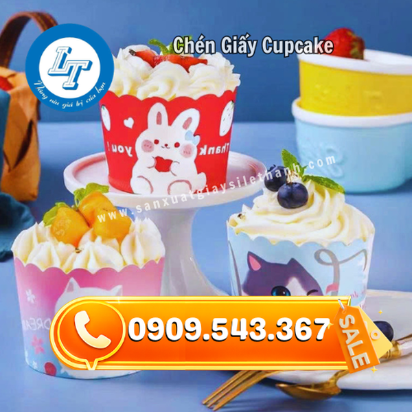 CHÉN GIẤY CUPCAKE