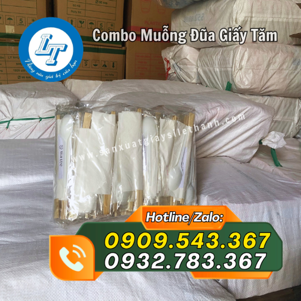 COMBO MUỖNG ĐŨA GIẤY TĂM