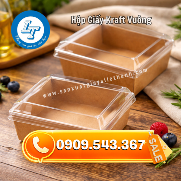 HỘP GIẤY KRAFT VUÔNG