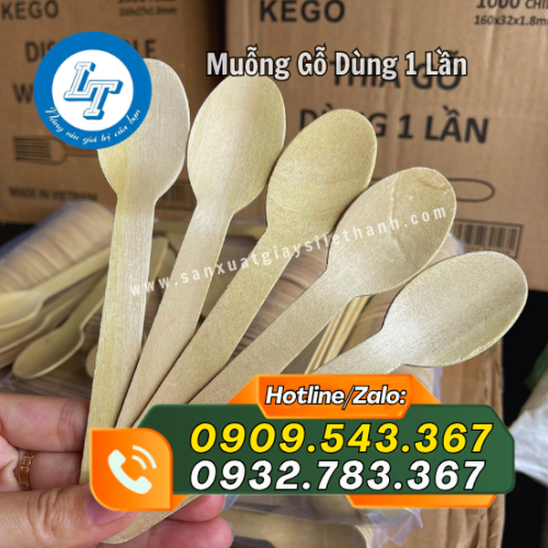 MUỖNG GỖ DÙNG 1 LẦN