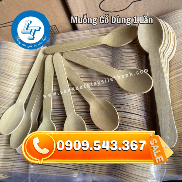 MUỖNG GỖ DÙNG 1 LẦN