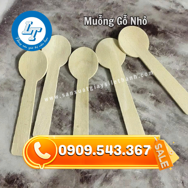 MUỖNG GỖ NHỎ DÙNG 1 LẦN