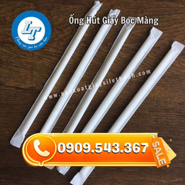 ỐNG HÚT GIẤY BỌC MÀNG