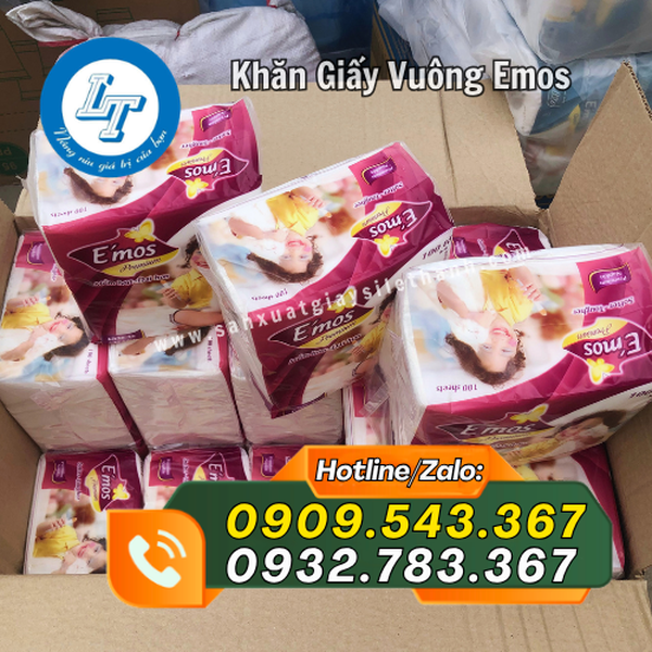 KHĂN GIẤY VUÔNG EMOS