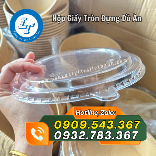tô giấy có nắp đậy trong suốt tô giấy có nắp đậy trong suốt