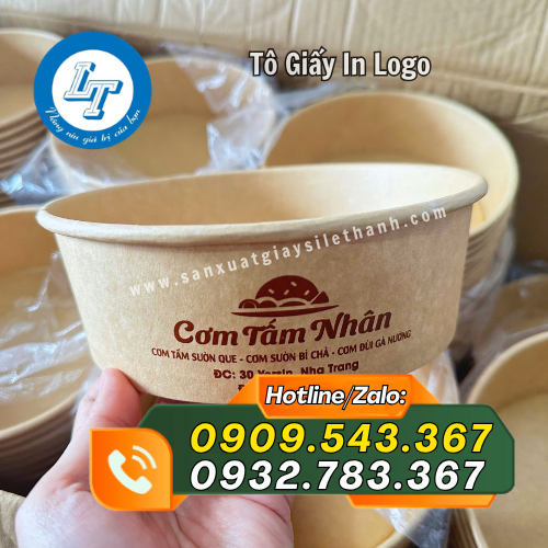 tô giấy in logo mực in sắc nét tô giấy in logo mực in sắc nét