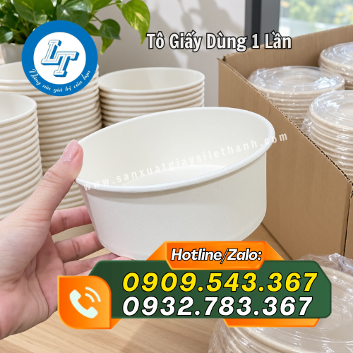 tô giấy trắng đựng thức ăn tiện dụng tô giấy trắng đựng thức ăn tiện dụng