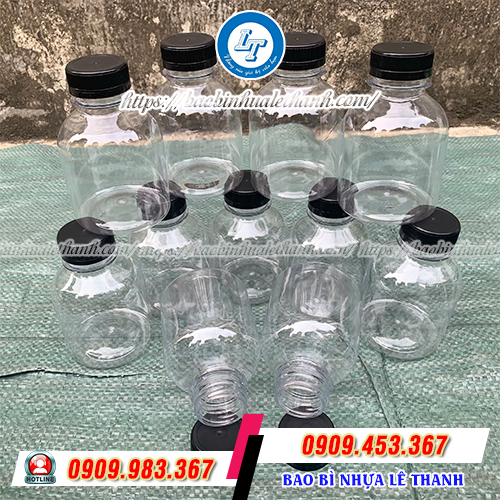 Chai nhựa 330ml tròn lùn Chai nhựa 330ml tròn lùn