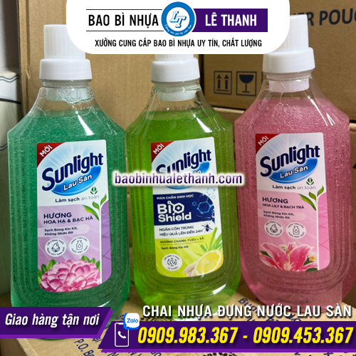 Chai nhựa PET đựng nước lau sàn giá rẻ