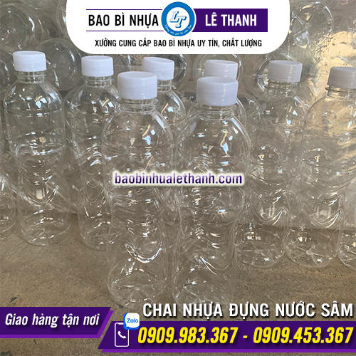 Chai nhựa PET đựng nước sâm 500ml
