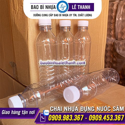 Chai nhựa PET đựng nước sâm giá rẻ