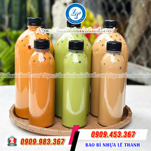 Chai nhựa PET đựng trà sữa Chai nhựa PET đựng trà sữa