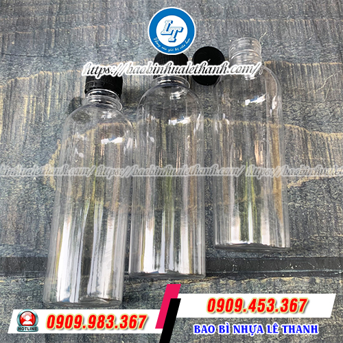 Chai nhựa tròn 330ml dày dặn Chai nhựa tròn 330ml dày dặn