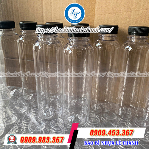 Chai nhựa tròn 500ml miệng rộng tiện lợi Chai nhựa tròn 500ml miệng rộng tiện lợi