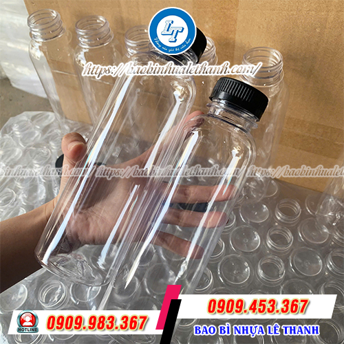 Chai nhựa tròn 500ml miệng rộng Chai nhựa tròn 500ml miệng rộng