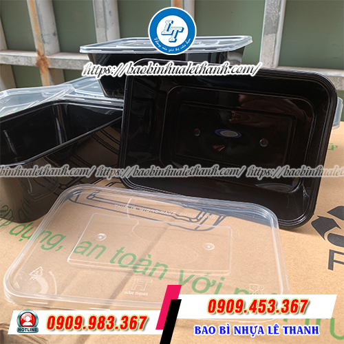 Hộp nhựa chữ nhật 750ml an toàn Hộp nhựa chữ nhật 750ml an toàn