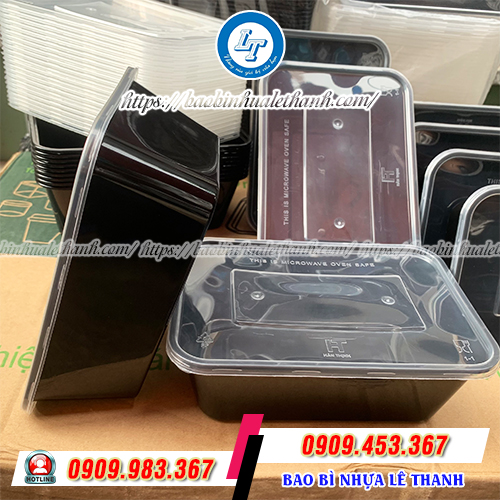 Hộp nhựa chữ nhật 750ml Hộp nhựa chữ nhật 750ml