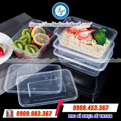 Hộp nhựa chữ nhật đựng thực phẩm Hộp nhựa chữ nhật đựng thực phẩm