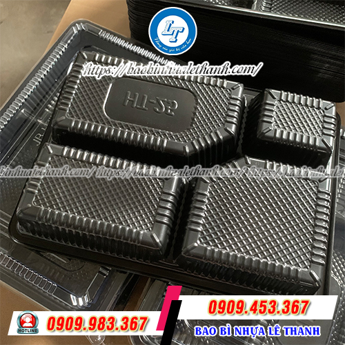 Hộp nhựa đế đen chịu nhiệt độ tốt Hộp nhựa đế đen chịu nhiệt độ tốt