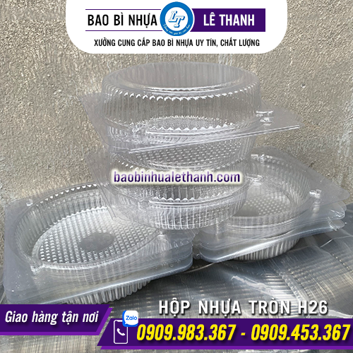 Hộp nhựa đựng bánh H26 giá sỉ