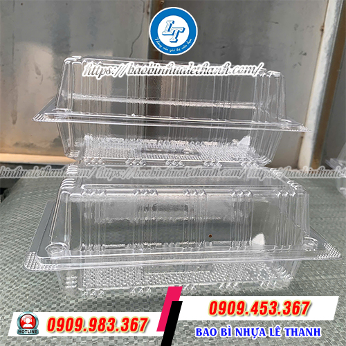 Hộp nhựa đựng bánh nắp gập Hộp nhựa đựng bánh nắp gập