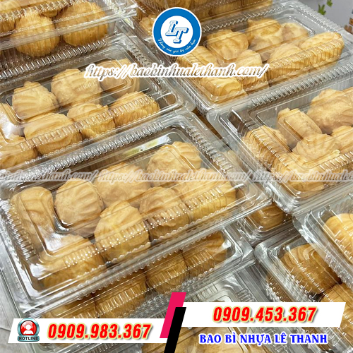 Hộp nhựa đựng bánh su kem, bông lan,... Hộp nhựa đựng bánh su kem, bông lan,...
