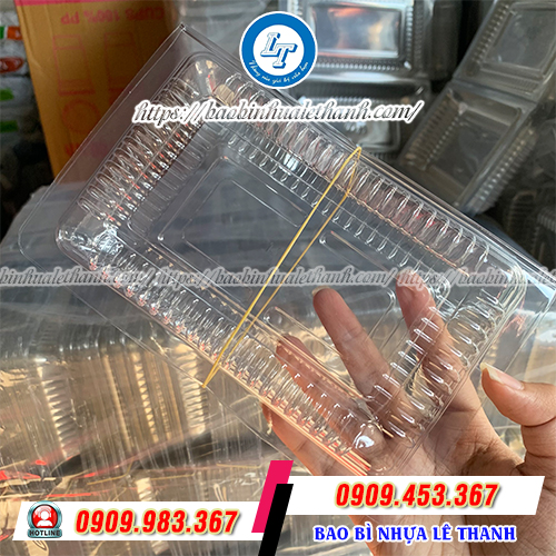 Hộp nhựa đựng bánh su kem mỏng nhẹ Hộp nhựa đựng bánh su kem mỏng nhẹ