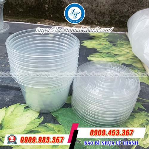 Hộp nhựa đựng cháo có nắp Hộp nhựa đựng cháo có nắp