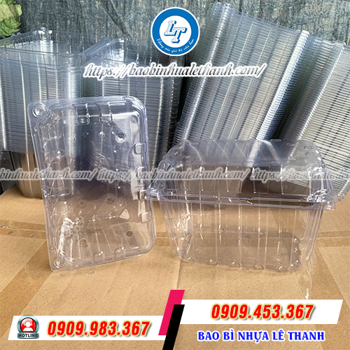 Hộp nhựa đựng trái cây 1kg Hộp nhựa đựng trái cây 1kg