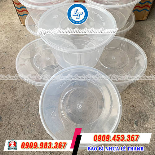 Hộp nhựa tròn có nắp Hộp nhựa tròn có nắp