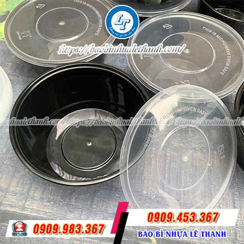 Hộp nhựa tròn đen Hộp nhựa tròn đen