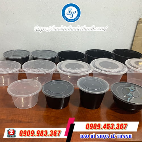 Hộp nhựa tròn nhiều kích cỡ Hộp nhựa tròn nhiều kích cỡ
