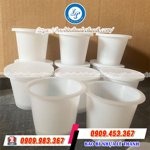 Hũ nhựa đựng bánh flan an toàn Hũ nhựa đựng bánh flan an toàn