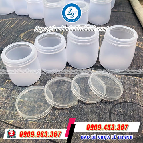 Hũ nhựa đựng sữa chua nhiều kích cỡ Hũ nhựa đựng sữa chua nhiều kích cỡ