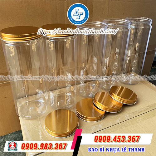 Hũ nhựa PET nắp nhôm Hũ nhựa PET nắp nhôm