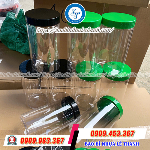 Hũ nhựa PET nắp nhựa Hũ nhựa PET nắp nhựa